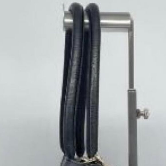 Authentic CHANEL CC Caviar Leather Medallion Tote Shoulder Bag Quilted Black - Picture 15 of 16